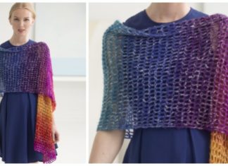 Openwork Shawl Crochet Free Pattern - Women Shawl #Wrap; Free #Crochet; Patterns