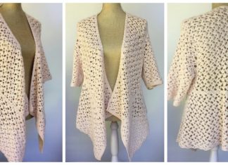 Sally's Best Friend Cardigan Crochet Free Pattern - Women Summer #Cardigan; Free #Crochet; Patterns