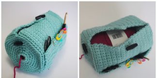 The Yarn Buddy Bag Crochet Free Pattern [Video]- #Hook Holder Free #Crochet Patterns