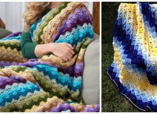 Twilight Shells Throw Crochet Free Patterns [Video] - Shell Stitch Throw #Blanket; Free #Crochet; Patterns