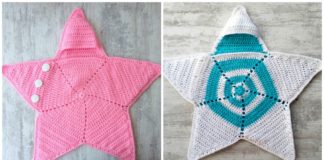 Baby Star Cocoon Crochet Free Pattern [Video] - Baby #Cocoon; Free #Crochet; Patterns