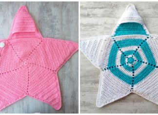 Baby Star Cocoon Crochet Free Pattern [Video] - Baby #Cocoon; Free #Crochet; Patterns