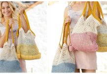 Back to the Beach Bag Crochet Free Pattern - Beach #Bag; Free #Crochet; Patterns