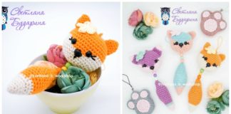 Amigurumi Fox Charm Keychain Crochet Free Pattern - Amigurumi Fox Free Crochet Patterns