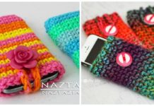 Easy Cell Phone Cover Crochet Free Patterns - Cozy #Camera; Case #Crochet; Free Patterns