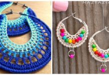 Hoop Earring Crochet Free Patterns - #Jewelry; Free #Crochet; Patterns