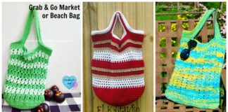 Summer Beach Bag Crochet Free Patterns - Beach #Bag; Free #Crochet; Patterns