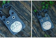 Totoro Purse Crochet Free Pattern - Kids Shoulder #Bags; Free #Crochet; Patterns