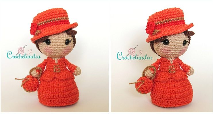 Amigurumi Madame Bovary Doll Crochet Free Pattern - Crochet #Dolls; #Amigurumi; Free Patterns