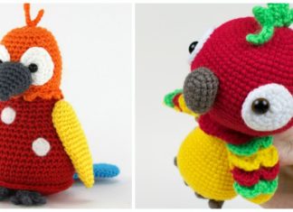 Amigurumi Parrot Crochet Free Patterns - - Crochet #Bird; #Amigurumi; Free Patterns