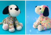 Amigurumi Rainbow Puppy Crochet Free Pattern - Crochet Dog #Amigurumi; Free Patterns