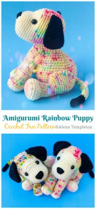 Amigurumi Rainbow Puppy Crochet Pattern - Crochet & Knitting