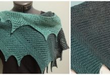 Dragon Wing Shawl Tunisian Crochet Free Pattern - Women Lace #Shawl; Free #Crochet; Patterns