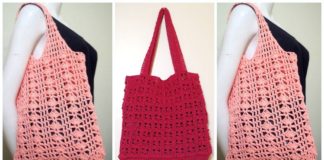 Lace Summer Bag Crochet Free Pattern - - Tote #Bag; Free #Crochet; Patterns