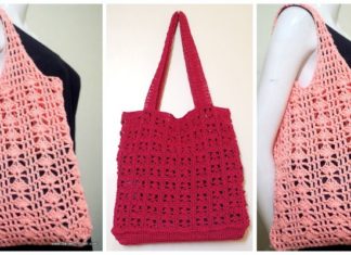 Lace Summer Bag Crochet Free Pattern - - Tote #Bag; Free #Crochet; Patterns