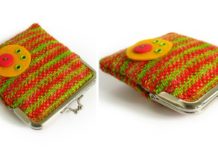 Linen Stitch Coin Purse Free Knitting Pattern - Coin #Purse; Free #Knitting; Patterns