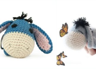 Amigurumi Eeyore Donkey Crochet Free Patterns - Movie #Character Free #Crochet; Patterns