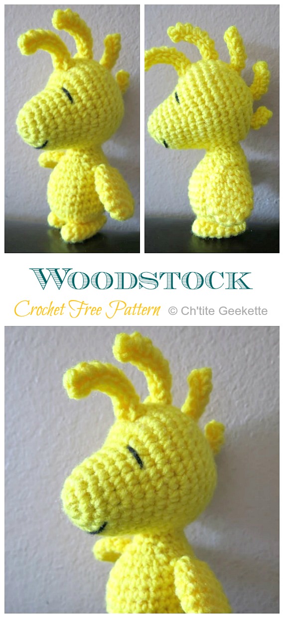 Amigurumi Woodstock Crochet Free Patterns - Movie #Character Free #Crochet; Patterns