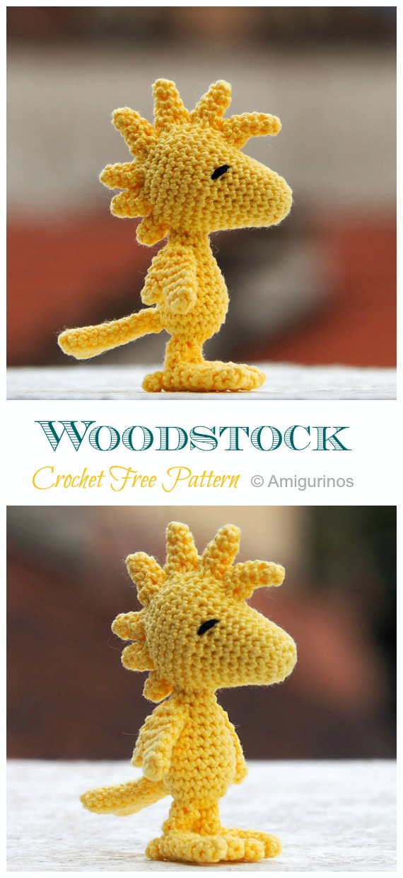 Amigurumi Woodstock Crochet Free Patterns - Movie #Character Free #Crochet; Patterns