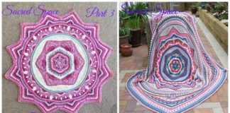 Sacred Space Bedspread Crochet Free Pattern - #Bedspread; Blanket Free #Crochet; Patterns