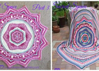 Sacred Space Bedspread Crochet Free Pattern - #Bedspread; Blanket Free #Crochet; Patterns