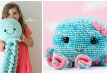 Amigurumi Giant Jellyfish Crochet Free Pattern - Crochet #SeaLife; Toys #Amigurumi; Free Patterns