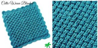 Celtic Weave Blanket Crochet Free Pattern - Cable #Blanket; Free #Crochet; Patterns