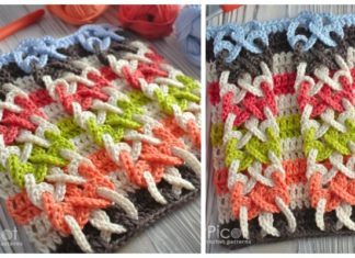 Double Knot Stitch Crochet Free Pattern - New #Stitch; Free #Crochet; Patterns