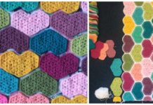 Granny Heart Motif Crochet Free Pattern- #Heart; #Blanket; #Crochet Free Patterns