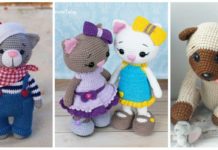 Amigurumi Cat Doll Crochet Free Patterns - Crochet Toy #Cat; #Amigurumi; Free Patterns