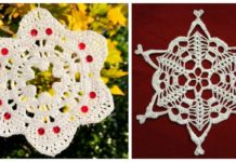 Skull Snowflake Crochet Free Patterns - Snowflake Ornament Free #Crochet; Patterns