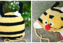 Baby Bumble Bee Hat Crochet Free Patterns - #Beanie; Hat Free #Crochet; Patterns