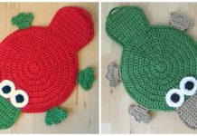 Platypus Potholder Crochet Free Pattern - Hot Pad&Pot Holder Free #Crochet; Patterns