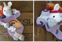 Amigurumi Ragdoll Rainbow Unicorn Crochet Free Pattern - Crochet #Unicorn; #Amigurmi; Free Pattern