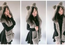 Hooded Wolf Scarf Crochet Free Patterns - Hooded #Scarf; Free #Crochet;Patterns