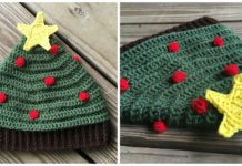 Christmas Tree Hat Crochet Free Pattern - #Christmas; Hat Free #Crochet; Patterns