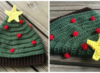 Christmas Tree Hat Crochet Free Pattern - #Christmas; Hat Free #Crochet; Patterns