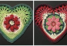 Meiringspoort Heart Crochet Free Pattern - #Heart; Motif Free #Crochet; Patterns