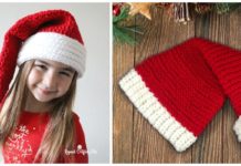 Easy Santa Hat Crochet Free Pattern - #Christmas; Hat Free #Crochet; Patterns