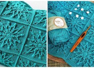 Twinkle Little Stars Square Crochet Free Pattern - #Granny; Square #Blanket; Free #Crochet; Patterns