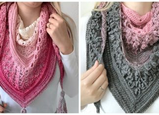 Vela Flower Friend Shawl Crochet Free Pattern - Women Lace #Shawl; Free #Crochet; Patterns