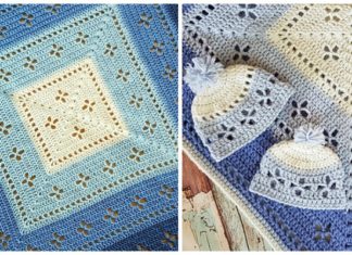 Vintage Vibes Blanket Crochet Free Pattern - #Granny; Square #Blanket; Free #Crochet; Patterns