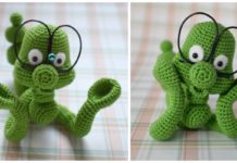 Amigurumi Bookworm Crochet Free Pattern - #Amigurumi; #Bookmark; Toy Softies Free Crochet Patterns