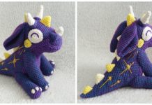 Amigurumi Orbit the Dragon Crochet Free Pattern - Free #Amigurumi; #Dragon; Toy Softies Crochet Patterns