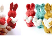 Amigurumi Valentine Bunny Crochet Free Patterns - #Amigurumi; Bunny Free Crochet Patterns