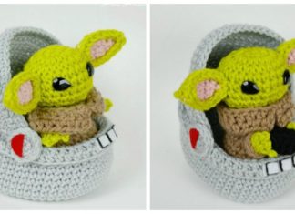 Amigurumi Yoda in Space Pod Crochet Free Patterns -#Amigurumi; #Doll; Crochet Free Patterns