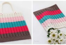 Spring Tote Bag Crochet Free Pattern - Tote #Bag; Free #Crochet; Patterns