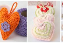 Valentine 3D Heart Crochet Free Pattern - #Amigurumi; 3D #Heart; Free Crochet Patterns