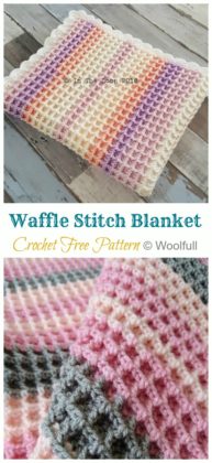 Waffle Stitch Baby Blanket Crochet Free Patterns - Crochet & Knitting