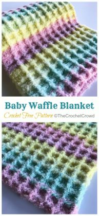 Waffle Stitch Baby Blanket Crochet Free Patterns - Crochet & Knitting
